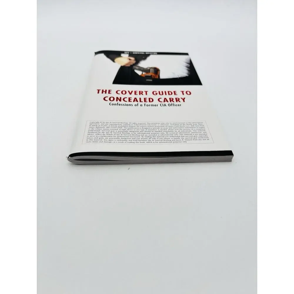 Covert Guide to Concealed Carry Confessions of a Former CIA Officer Book Spy VG